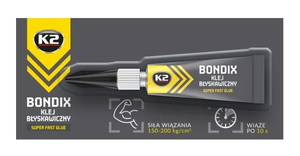 Colle à séchage rapide, lie toutes surface lisses 10 g – Bondix Plus