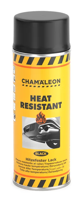 Aérosol Peinture résistante à la chaleur 650°C Noire 400 ml