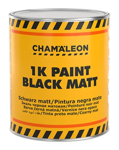 Peinture acrylique Noir Mate 1 L
